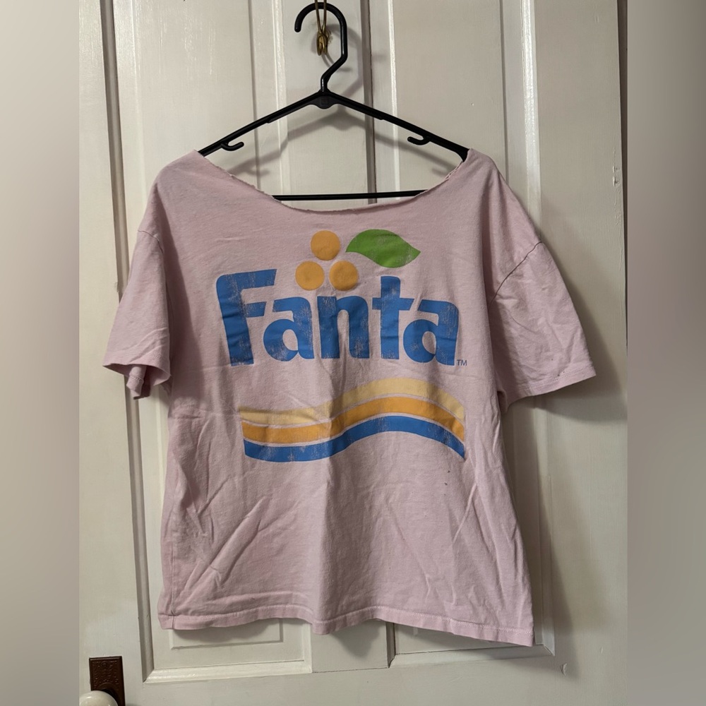 Source Unknown Pink Fanta Logo Short Sleeve Tee